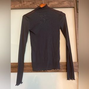 Mesh long sleeve top